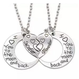 Mother and daughter necklace  set